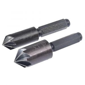 2Pcs 7 flûte fraisage foret ensemble tige hexagonale chanfrein fraisage foret ébavurage fraisage fraise fraise woo - Neuf
