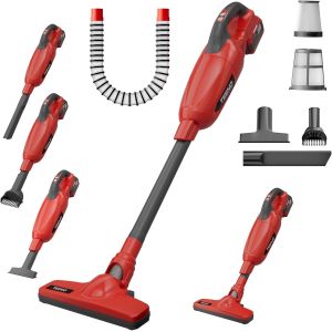 Aspirateur sans Fil 2-en-1 - Aspiration Sec & Humide, D&eacute;bit d'air 1.83m&sup3;/Min, 8 Accessoires Inclus, Batterie Amovible 20V, L&eacute;ger (1.65kg) - Neuf