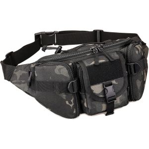 Sac Banane Tactique,Sacoche Banane Homme Sac de Ceinture Militaire Femme,Molle Sac de Multifonction Sac pour Voyage Randonn&eacute;e Camping Trekking Cyclisme Chasse Sport.[Q79] - Neuf