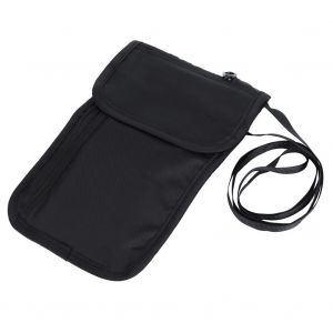 HJLIAN Pochette de voyage multifonction pour passeport, organiseur de passeport, certificat RFID (noir) - Neuf