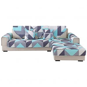 Hjlian Housse De Canape Moderne En Coton A Imprime Geometrique Pour La Maison (110 X 210 Cm) - Neuf
