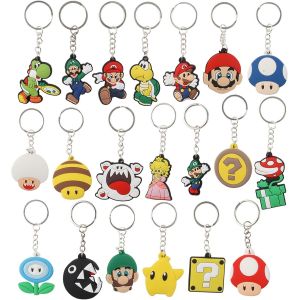 KAL-20 Pièces Porte Clef Kawaii, Ersonnage Dessin Animé Porte Clef, Mignon Pendentif Porte Clés, Pendentif De Sac, Keychain, Porte-Clés Fantaisie Pour Sacs D'École, Sacs À Dos - Neuf