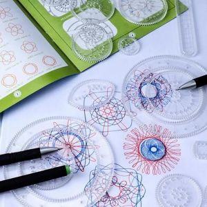 Spiral Designer Freestyle Spirograph Géométrique Deluxe Design Set Jouets Educatifs Magiques Dessin Pochoir Règle Peinture ABILITY - Neuf