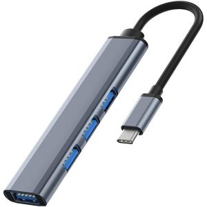 Hub USB Adaptateur multiport 4 en 1 avec 1 Port USB 3.0 hubs USB 3 Ports USB 2.0 pour Les Ordinateurs Portables Macbook Pro Windows et Autres appareils à Interface (Hub USB C) - Neuf
