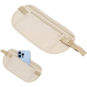 SJZG-Ceinture Porte-Monnaie, Ceinture Pour Voyage, Sac Banane Pour Homme, Petit Sac Banane Pour Femme, Petit Pour La Sécurité, Les Objets De Valeur Et Les Cartes De Crédit, Petit Sac Banane Fin Pour - Neuf