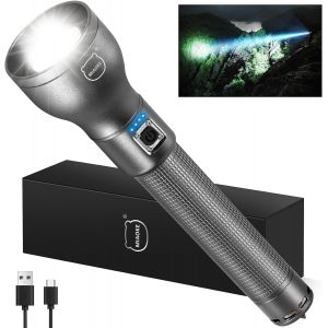 Lampes Flash Led Haute Luminosit&eacute; Rechargeables - 250 000 Lumens - Super Lumineuses - Avec 3 Modes D'&Eacute;clairage - Flash Portable Pour La Chasse, Le Camping, Les Urgences - Neuf