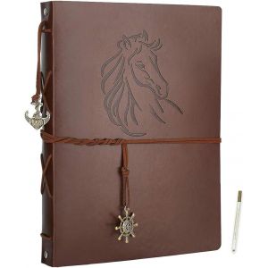 Album Photo Adhesif Scrapbooking 60 Pages, Vintage Cuir Traditionnel Autoadhesif Scrapbook, Cadeaux De No&euml;l D'anniversaire De Mariage (Baiser) - Neuf