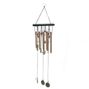 HJLIAN Carillons eoliens suspendus en tube metallique pour decoration de chambre, jardin, exterieur, cadeau MT180 - Neuf