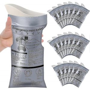 Sac D'urinoir D'urgence Jetable 8 Pi&egrave;ces,8 Sacs De Pipi De Camping Portables - Neuf