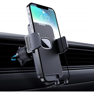 Support T&eacute;l&eacute;phone Voiture [Clip de Qualit&eacute; Militaire] Porte T&eacute;l&eacute;phone Rotatif &agrave; 360 Degr&eacute;s pour Grille D'a&eacute;ration de Voiture GPS pour Smartphone iPhone Android (Noir) - Neuf