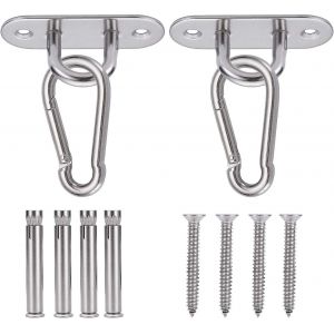 Crochets de plafond robustes en acier inoxydable pour b&eacute;ton et bois - Neuf