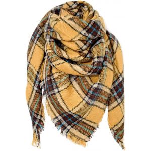 Kalanka-Écharpe Femme Homme Châle Cachemire Ecossaise Mode Ponchos Plaid Foulards Automne Hiver Oversize Cape Glands Scarf Carreaux Chaud Carrée Souple Étole Couvertures - Neuf