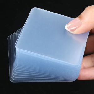 Chenquansarl-50 Pièce De Ruban Adhésif Double Face - 60mx60mm - Fixation Solide - Mastic Adhésif Transparent Pour Sortie De Forme Carrée - Tapis En Gel Nano Amovible Sans Trace - Neuf