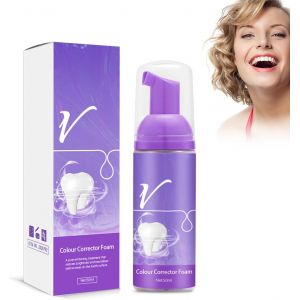 Hppsctink Moussing for Teeth 50 ml Purple Toothpaste,Removes Odours and Tartar,Brightens Teeth,Freshens Breath,Toothpastes - Neuf