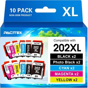202 Xl Cartouches Compatible Avec Epson 202 202Xl Encre Multipack Pour Expression Premium Xp-6000 Xp-6005 Xp-6100 Xp-6105 Xp6000 Xp6005 Xp6100 Xp6105 (10Er-Pack) - Neuf