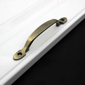 2pcs 158mm Tire en Métal Poignée de Porte d'Armoire de Cuisine Meubles Armoire Médecine Poignée De Porte Matériel Vert Bronze - Neuf
