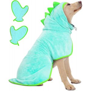 Jgd-Serviette &Agrave; S&eacute;chage Rapide Pour Animaux, Peignoir Pour Chien En Microfibre, Peignoir Pour Chien Absorbant, Absorbant Manteau Pour Animaux, Pour S&eacute;chage Apr&egrave;s Baignade Bain (Bleu, L) - Neuf