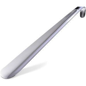 Longue Poignée En Métal Chausse, 12 Pouces Portable Klaxon De Chaussure, Facile À Prendre Sur Les Voyages, En Acier Inoxydable Chaussure Helper Bâton Pour Femmes, Hommes, Enfants, - Neuf