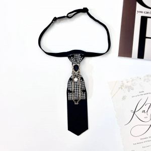 Petit Noeud Papillon Vintage Pour Hommes Et Femmes,Style Coll&egrave;ge,Costume,Chemise,Pull,Accessoires,Ruban Fait &Agrave; La Main,Col En Strass,Cravates &Agrave; Fleurs--2 - Neuf