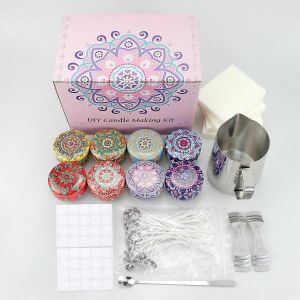 Du Plaisir En Famille Bougie Kit De Bricolage À La Cire De Soja Bougie Kit Pour Les Débutants De La Famille De L'artisanat De L'activité De La Maison De Bricolage À La Main Bougie Expérience - Neuf