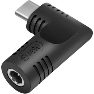 LORANKA-Femelle d'alimentation CC 5V vers Type C Adaptateur de Prise m&acirc;le Convertisseur de Connecteur d'alimentation USB PD 65W 5,5 x 2,1 mm Prise &agrave; 90 Degr&eacute;s pour T&eacute;l&eacute;phone Portable - Neuf