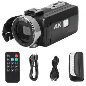 Camera video HD 4K, Wi-Fi, vision nocturne, zoom 16x, camescope numerique (Type 5) - Neuf