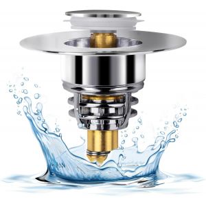 Yemaesre-Bouchon D'évier Universel De Rechange En Laiton Inoxydable Avec Filtre De Vidange Pour Cuisine, Salle De Bain, Baignoire, Trous De Vidange De 32 À 42 Mm - Neuf
