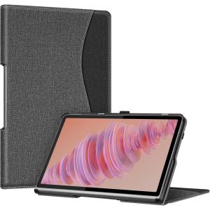 Coque pour Lenovo Tab Plus 11.5 Pouces TB351FU 2024, Housse Folio avec Poche de Document Etui &agrave; Rabat Pliable, Gris - Neuf