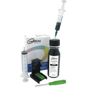 ERYI-Kit De Recharge Compatible Pour Cartouches D'Encre Canon 540, 540 Xl Noires, Encre De Haute Qualité Avec Clip Et Accessoires - Neuf