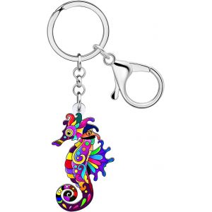 KAL-Acrylique Méduse Porte-Clés Requin Porte-Clés Anneau Pieuvre Crabe Tortue Charms Pour Femme Filles Portefeuille Accessoires Sac À Main - Neuf