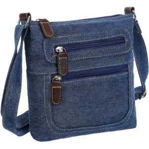 Senior-Sac Bandoulière Carré En Jean - Retro Style Sacs À Main Décontracté, Sacs Bandoulière Ajustable Avec Poches, Décontracté Pour Femme, Quotidien, Voyage 23 X 23 Cm[L204] - Neuf