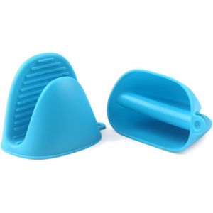 ERYI-Gant De Cuisine Épais En Silicone Résistant À La Chaleur Pour La Cuisson, La Cuisson, Les Barbecues Et Les Grillades (Bleu) - Neuf