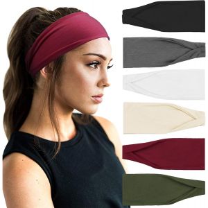 6 Pi&egrave;ces Bandeau Cheveux Pour Femme Yoga Courir Bandeaux Sport Entra&icirc;nement Bandeaux Mignon Accessoire - Neuf