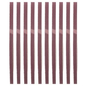 10Pcs Ceinture de Ponçage Papier abrasif à L'Oxyde D'aluminium Sander Bande Abrasive pour Le Polissage de Menuisier 533 X 9Mm (180#) - Neuf