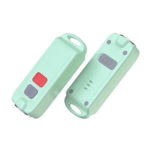 Porte-clés d'alarme personnelle d'autodéfense pour femmes - Sirène de sécurité anti-panique étanche rechargeable par USB 130 dB avec lumière LED - Porte-clés d'alarme sonore de sécurité (vert) - Neuf