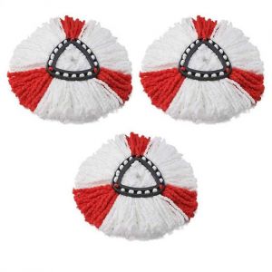 Pack De 3 (Rouge) De Recharges Balai Compatible Vileda Recharge Balai/Turbo Compatible Vileda 2en1 Balai Turbo4 - Neuf