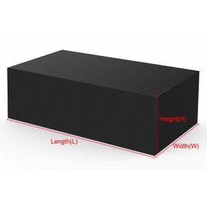 Housse De Protection Imperméable Pour Meubles,75 Tailles,Pour Table En Rotin,Chaise Cube,Canapé,Jardin,Patio,Noir Et Argent - Type Black-200x200x120cm - Neuf
