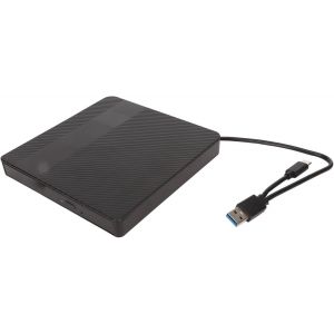 Kit de Boîtier de Lecteur de Disque Optique Externe Portable USB 3.0,Graveur de CD Externe Ultra Fin de Type C,Compatible avec Lecteur Optique SATA CD DVD BD 9,5 Mm 9 Mm (Tapez - Neuf