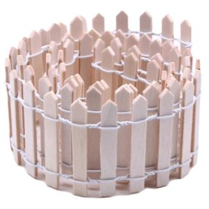 Mini cl&ocirc;ture, d&eacute;coration de jardin et de plantes en pot, cl&ocirc;ture de jardin f&eacute;erique en bois, bricolage professionnel - Neuf