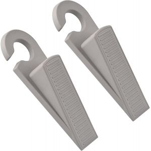 Cale de porte en caoutchouc avec crochet de rangement pour diff&eacute;rents types de sols - Neuf