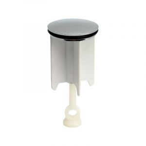 Universel blanc Bouchon d'Évier de 40 mm, 2 PCS Bouchon d'Évier pour Tous les Lavabos et Bidets (la Hauteur est Réglable Entre 6,6 cm et 8,6 cm) - Neuf