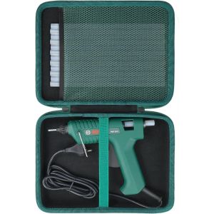 Chenquansarl-(Étui Uniquement) Hard Case Compatible Avec Pistolet À Colle Bosch - Pkp 18 E,Sac En Filet Pour Ranger Les Baton De Colle Pour Pistolet Bosch Ou D'autres Accessoires, Noir - Neuf