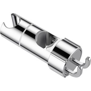 JGD-Support de pommeau de douche universel, 16-27 mm, r&eacute;glable pour barre de douche, support de douche rotatif &agrave; 360&deg;, plastique ABS de qualit&eacute;, chrom&eacute; - Neuf