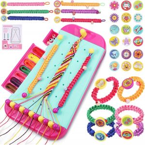 KALANKA-Kit Bracelet Fille, Kit Bracelet Bresilien et d'Amitié, Kit d'artisanat de Bracelet d'amitié pour Filles 6-12 ans, Kit de Fabrication de Bracelets D'amitié pour Filles (Vert) - Neuf