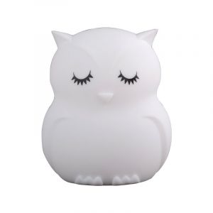 Grande Veilleuse Hibou ¿ Lampe De Chevet En Silicone 9 Couleurs Pour Bébé, Minuterie, Luminosité Et Couleur Réglables, Télécommande Tactile ¿ Grande - Neuf