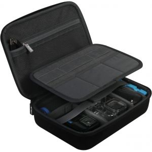 Sac De Rangement Pour Gopro Hero 13/12/11/10/9/8/7,Étui Pour Akaso Caméra/Osmo Action 3 Eva Caméra D'Action Case Housses Pour Tout Gopro Caméras Et Accessoires-Noir[CLI0160] - Neuf