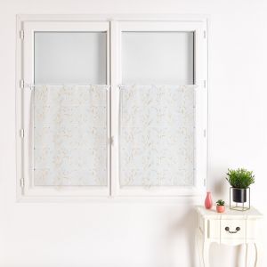 Modulable En &Eacute;tamine Brod&eacute;e Motif Fleur - Neuf