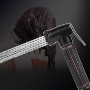 HJLIAN Pommeau de douche pour bidet en laiton G1/2" (noir antique) - Neuf