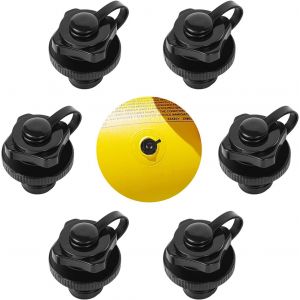 Kayak Gonflable, 6pcs Gonflable D'air De Remplacement De La Valve En Raft Canoë, Bateau Gonflable Valve De Remplacer L'ancien Gonfler D'air De La Valve Et Des Accessoires Pour Kayak - Neuf