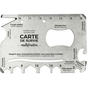 LETNERNY-Mg3376 - Carte De Survie Métallique Multifonction Portefeuille - Neuf